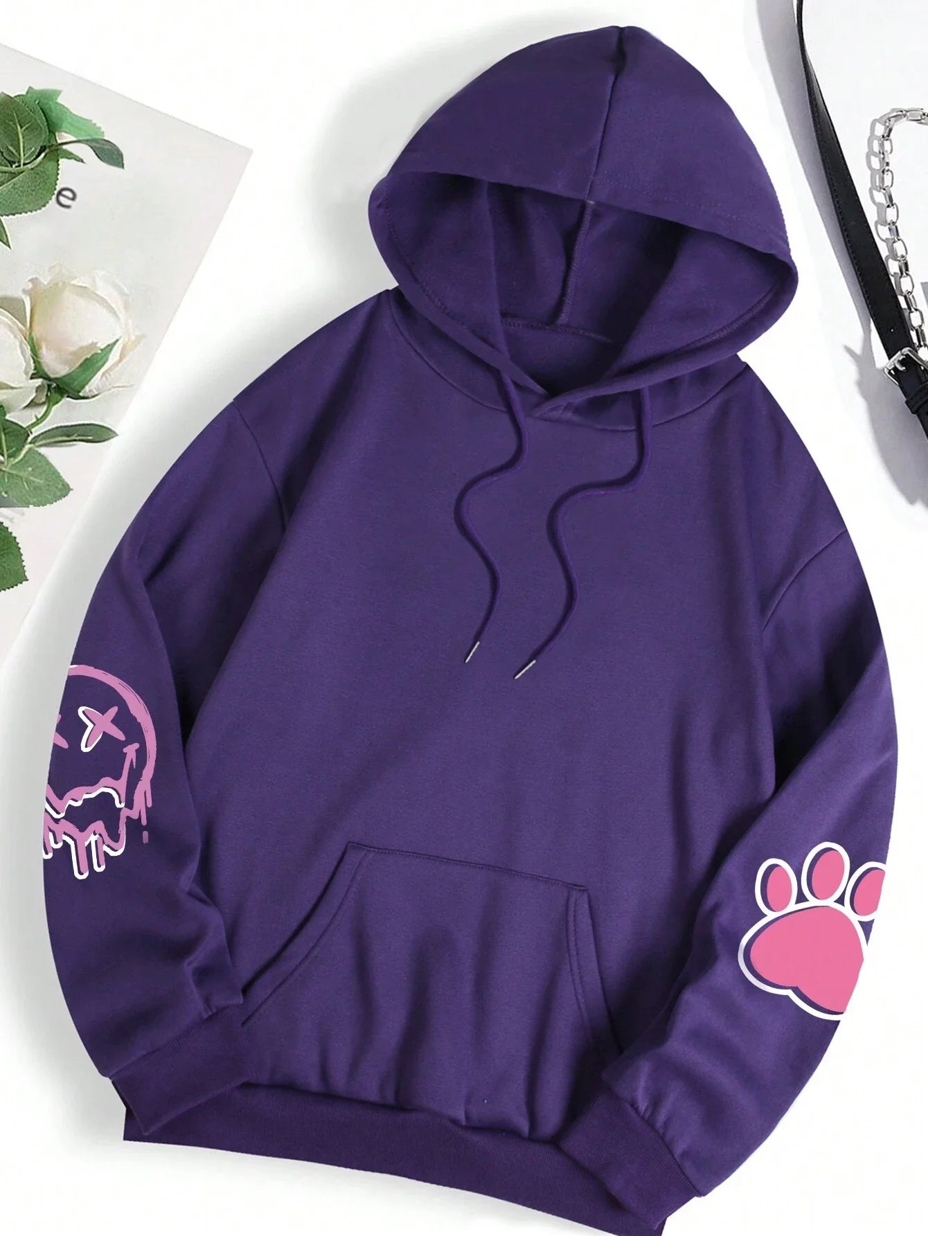 Hip Hop Street Casual Printed Female Hoodie Oversize Loose Sweatshirts Autumn Warm Fleece Clothing Top - The Clothing Company Sydney