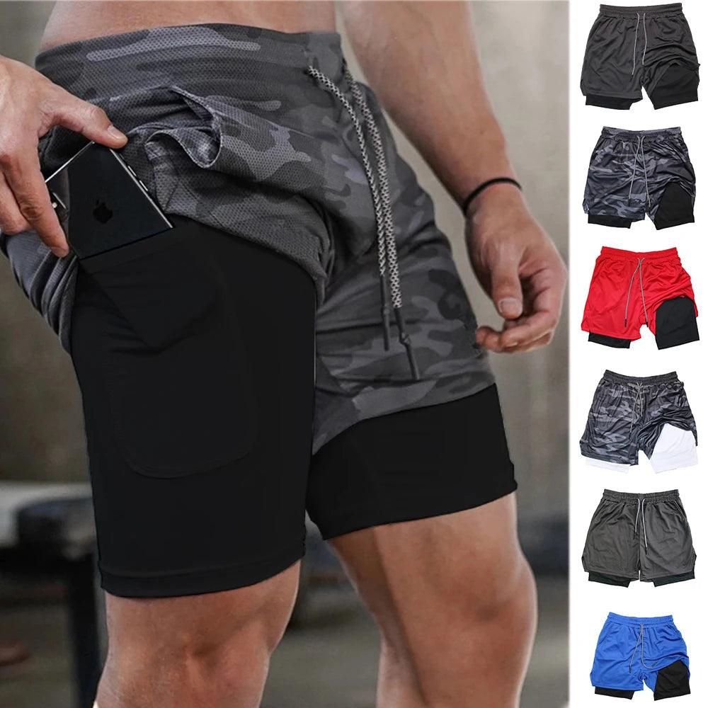 Men’s Multi-Pocket Workout Shorts – Lined Fitness, Running & Beachwear Shorts The Clothing Company Sydney