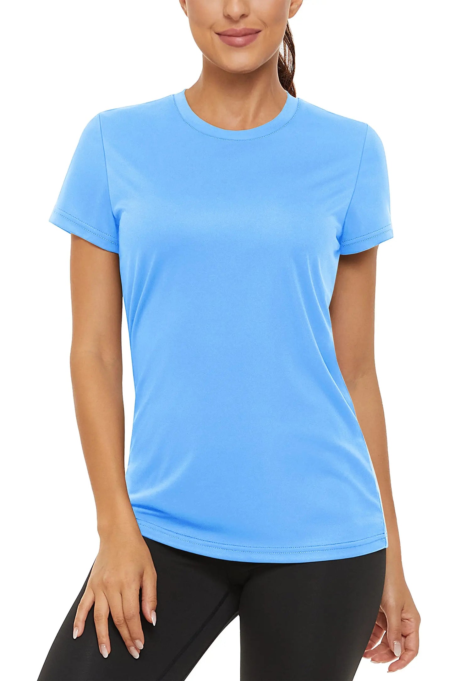 Summer Casual T-shirts UPF 50+ Quick Dry Womens Skin Sun Protection T-shirt Outdoor Running Swim Athletic T shirts Tops - The Clothing Company Sydney