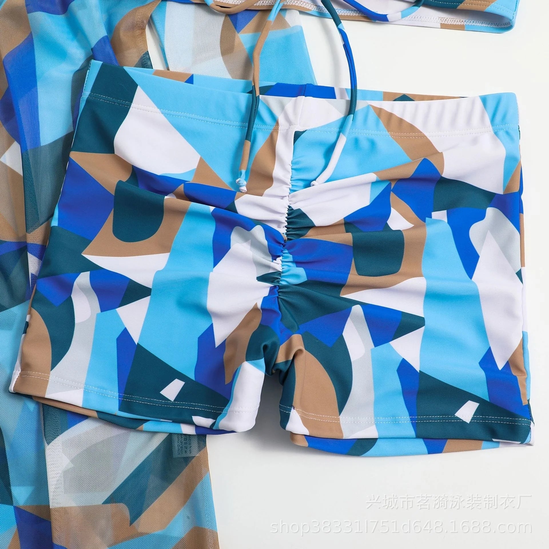 3 Piece Summer Print Swimsuits Tankini Sets Swimwear Beach Wear Bathing Suits Pool Women's Swimming Suit - The Clothing Company Sydney