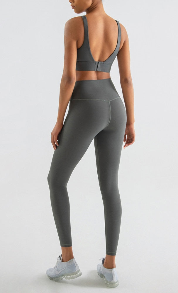 Women's Sports Bra Yoga Underwear Fixed Chest Pad Crop Tops Gym Sports Bras Shockproof Fitness Push Up Workout Bralette The Clothing Company Sydney