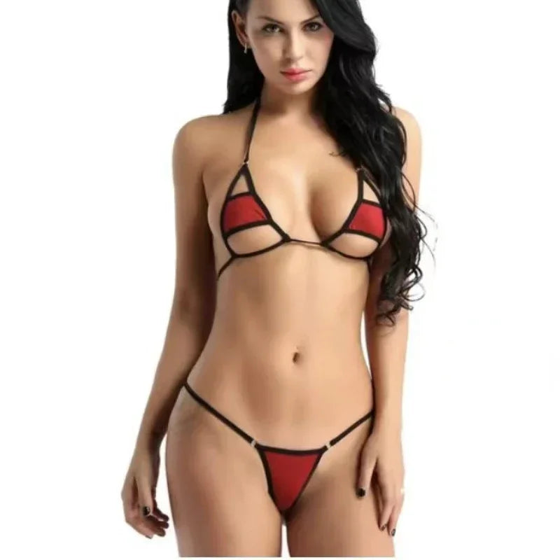 Triangle Bikini Top Mini Bikinis Female Swimwear thong Micro Swimsuit Women Bathers Bathing Suits - The Clothing Company Sydney