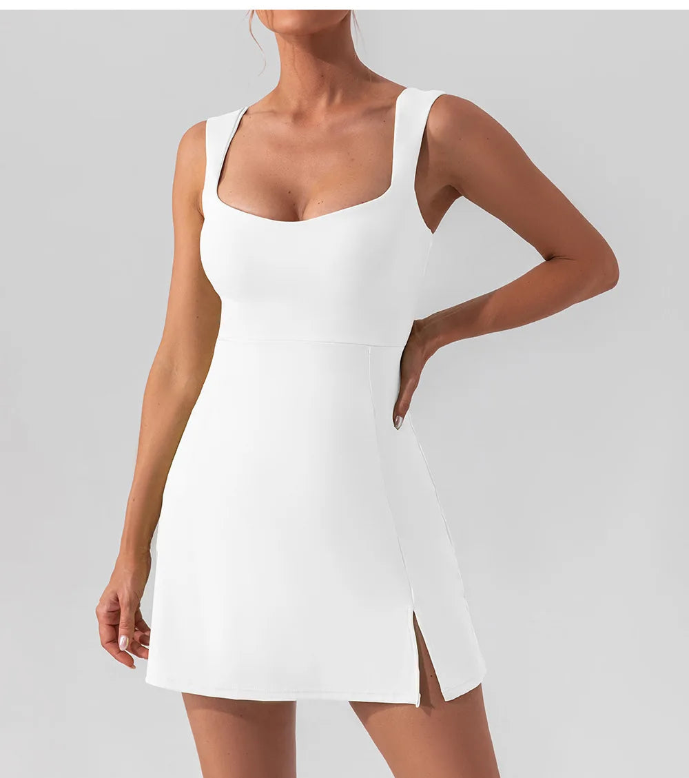 Women's Sleeveless Tennis Dress Racerback Golf Dress Outfit Sportswear Dresses - The Clothing Company Sydney