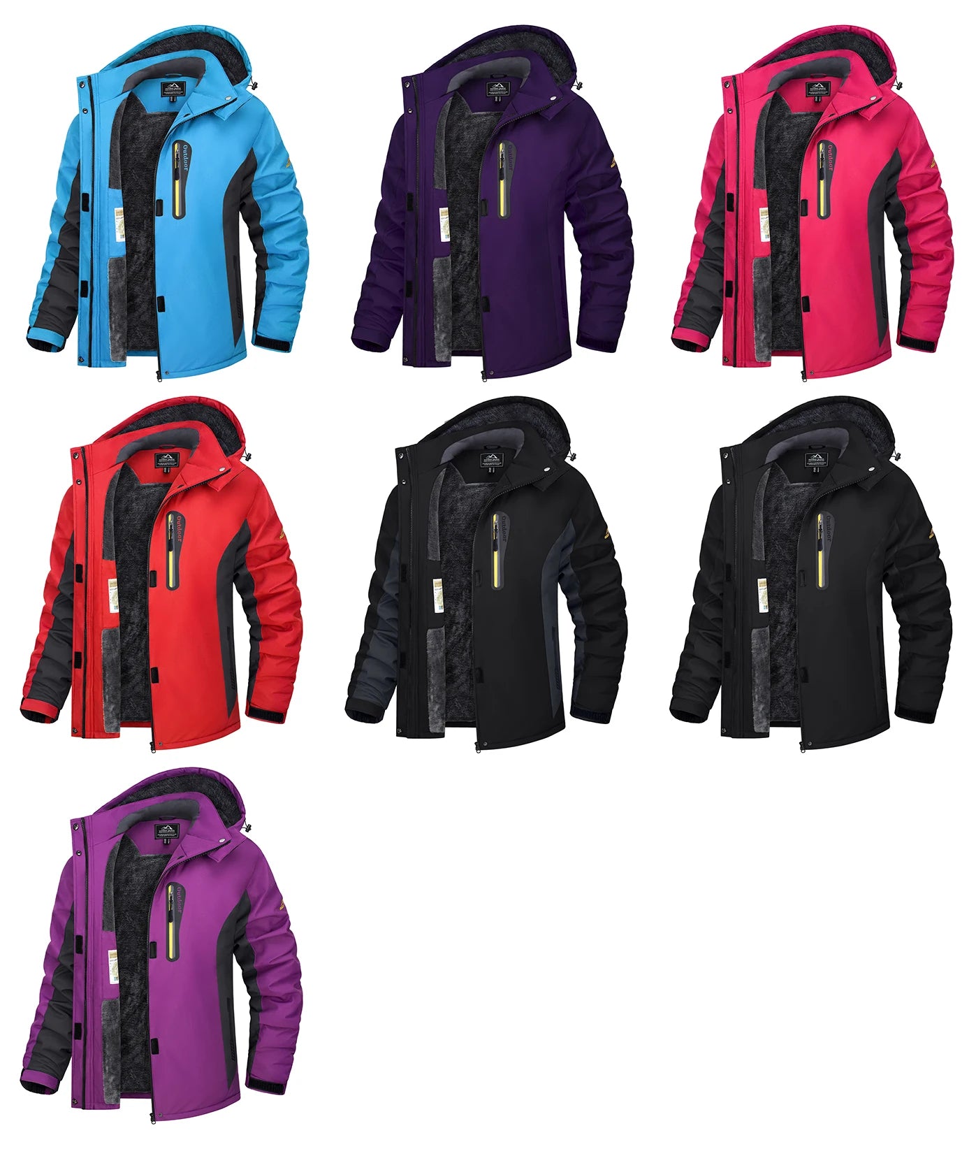 Winter Ski Jackets Womens Hiking Trekking Thicken Fleece Snow Jacket Outdoor Warm Windproof Windbreaker Outwear Parka - The Clothing Company Sydney