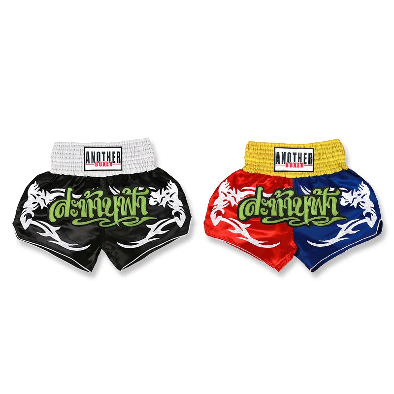 Muay Thai Shorts Embroidery Men's Women's Boxing Training Shorts Kids Kickboxing Grappling Shorts The Clothing Company Sydney
