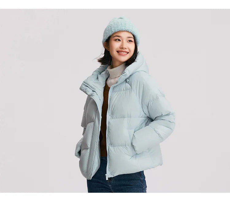 Women's Hooded Puffer Down Jacket The Clothing Company Sydney