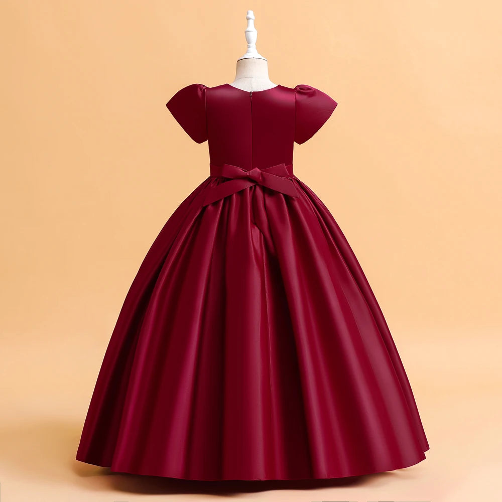 Elegant Bridesmaid Dresses For Girls Wedding Party Gown White Communion Ceremony Long Evening Dress Kids Summer Clothes - The Clothing Company Sydney