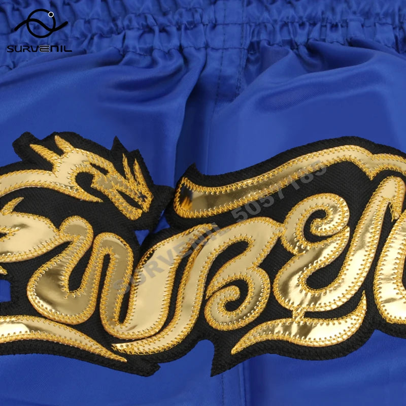 Muay Thai Fight Shorts Breathable Kick Boxing Pants Women Men Kids MMA Training Competition Shorts The Clothing Company Sydney