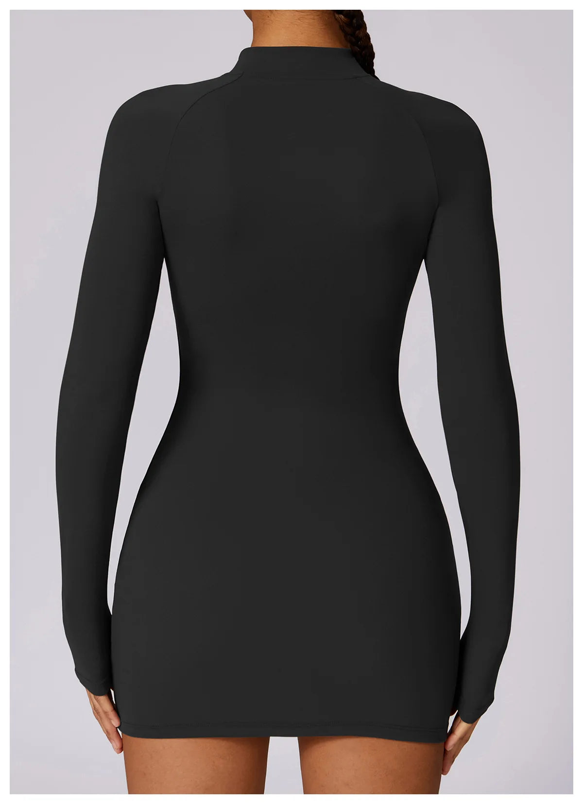 Zipper Long Sleeve JumpSuits Women Workout Tracksuit Short Skirt Sportswear Yoga Set Fitness Bodysuit Gym Clothes Yoga Suit - The Clothing Company Sydney
