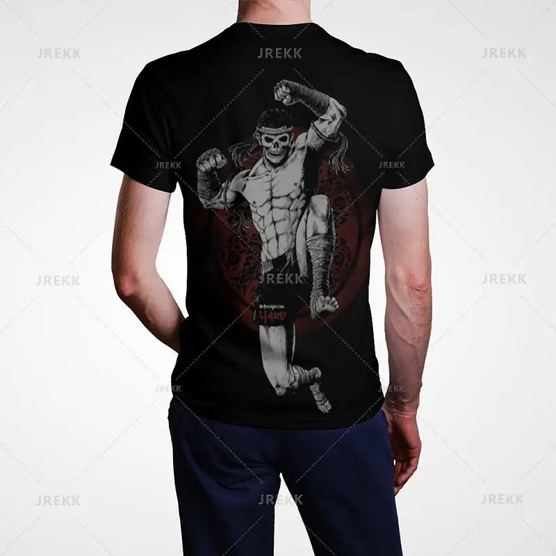 Muay Thai Gym Graphic T Shirt For Men Women Kids 3D Thai Boxing Sports Tee Shirts Streetwear Short Sleeves Quick Dry Top - The Clothing Company Sydney