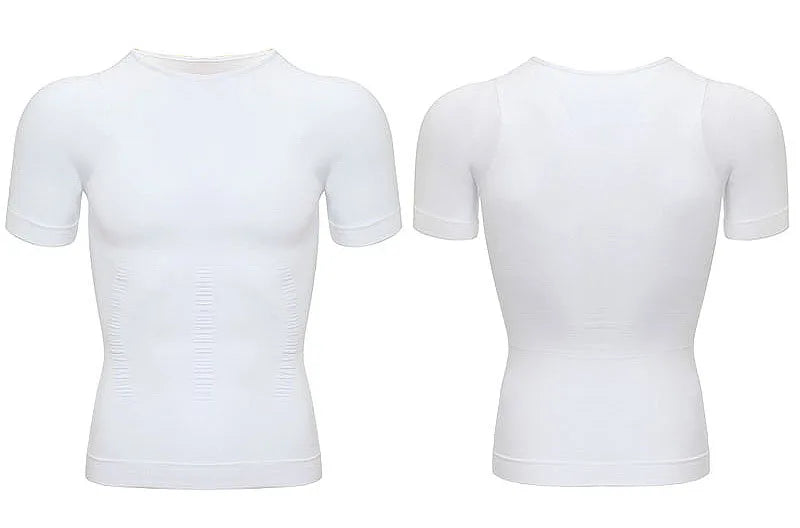 Men's Body Shaper Vest Shirt Abs Gym Workout Compression Tank Top Sleeveless Shapewear - The Clothing Company Sydney