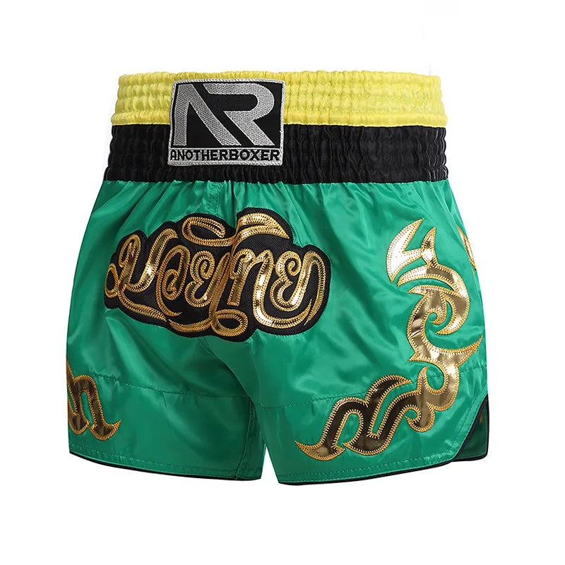 Muay Thai Shorts Embroidery Boxing Shorts Women's Men's Kids Kickboxing Fight Shorts Free Combat Grappling Martial Arts Clothing - The Clothing Company Sydney