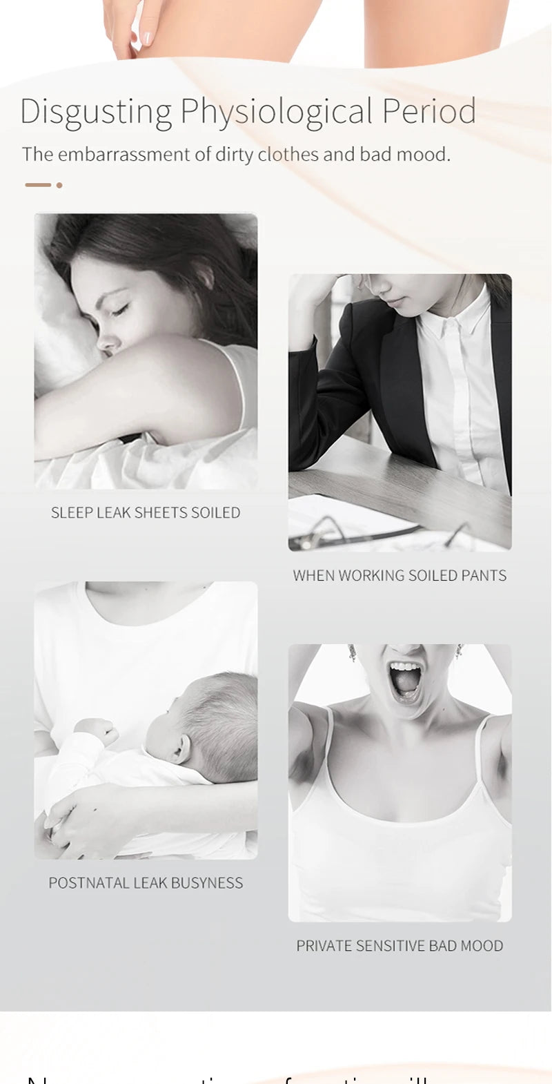 4-Layer Leak Proof Period Swimwear Bikini Bottoms Absorbent Beachwear Panties Plus Size Menstrual Swimsuit - The Clothing Company Sydney