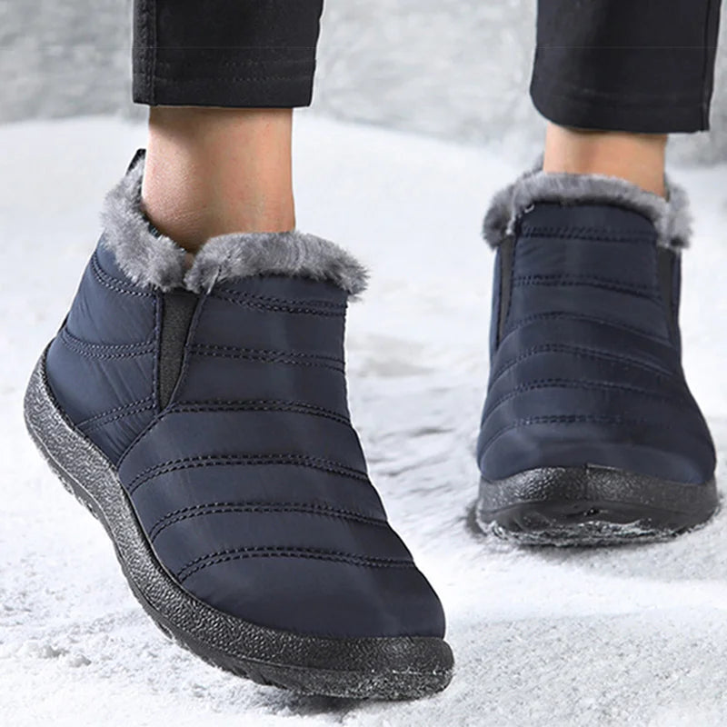 Men's Winter Snow Slip On Anke High Boots The Clothing Company Sydney
