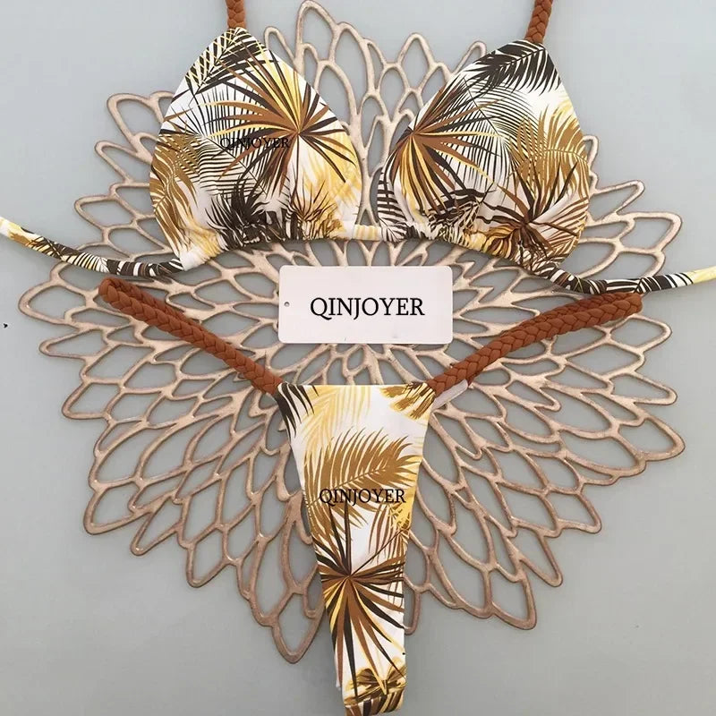 2 Piece Swimwear Bikini Set Thong Swimsuit Two Pieces Bathing Suit Women's Beach Wear The Clothing Company Sydney