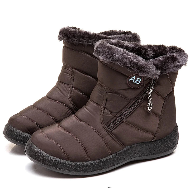 Women's Winter Ankle Boots Snow Low Heels Winter Footwear The Clothing Company Sydney