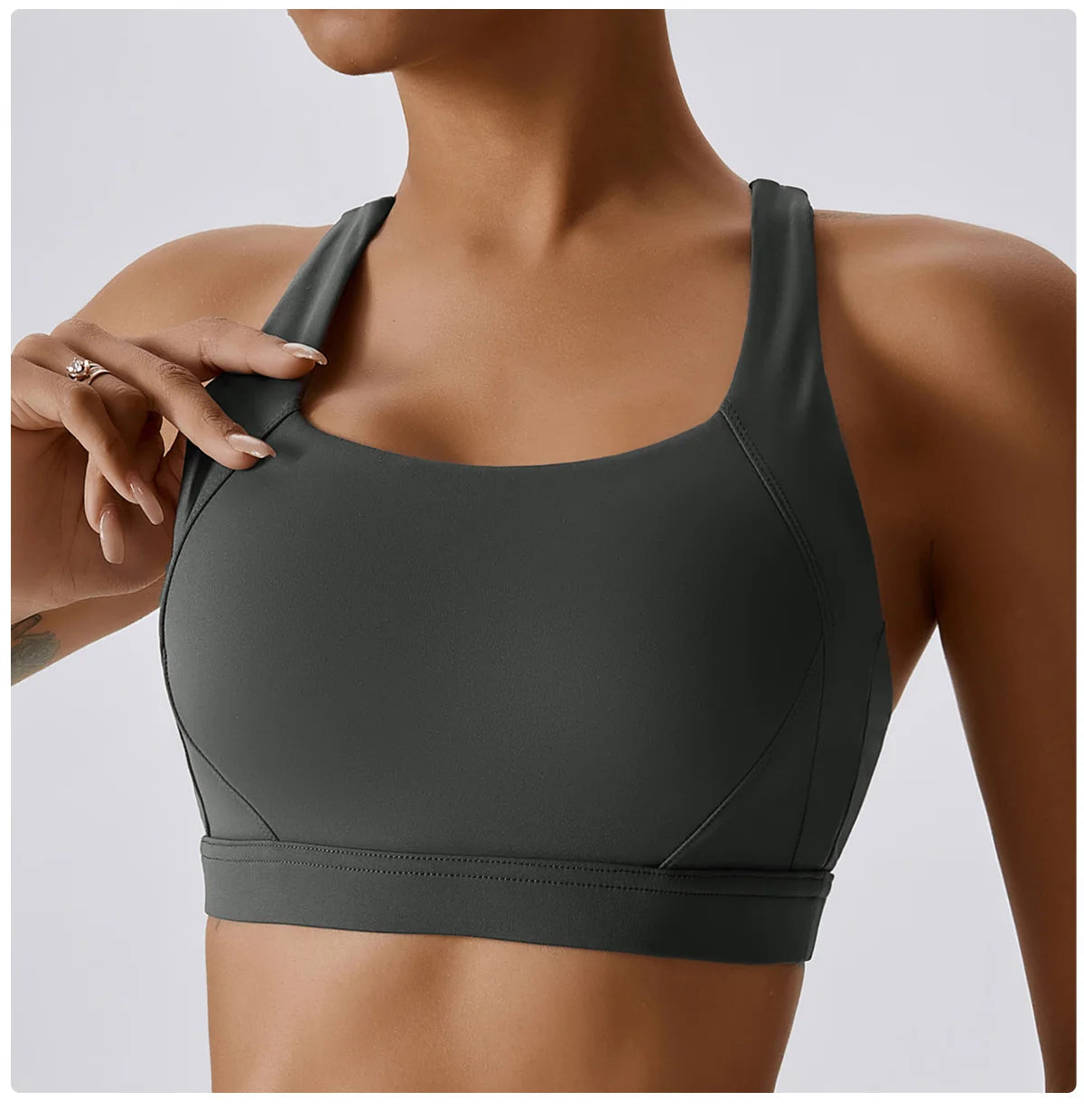 Crossed Shoulder Strap Yoga Bra Chest Pad Running Sports Bra Gym Top Women Stretch Pull Up Underwear Vest Fitness Tank Top The Clothing Company Sydney