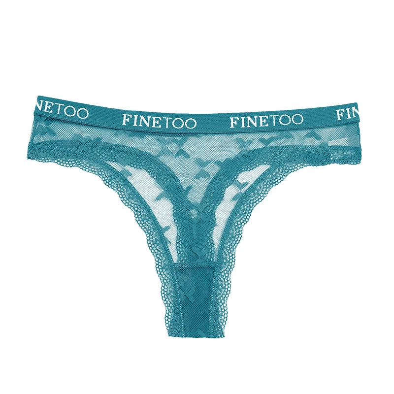 3 Pack Thong Lace Panties Thong Low Waist Underwear G String Underpants Lingerie Set - The Clothing Company Sydney