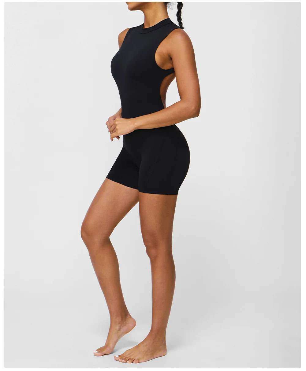 Women's Tracksuit Yoga Set One Piece Fitness Workout Rompers Sportswear Gym Set Workout Clothes Jumpsuit - The Clothing Company Sydney