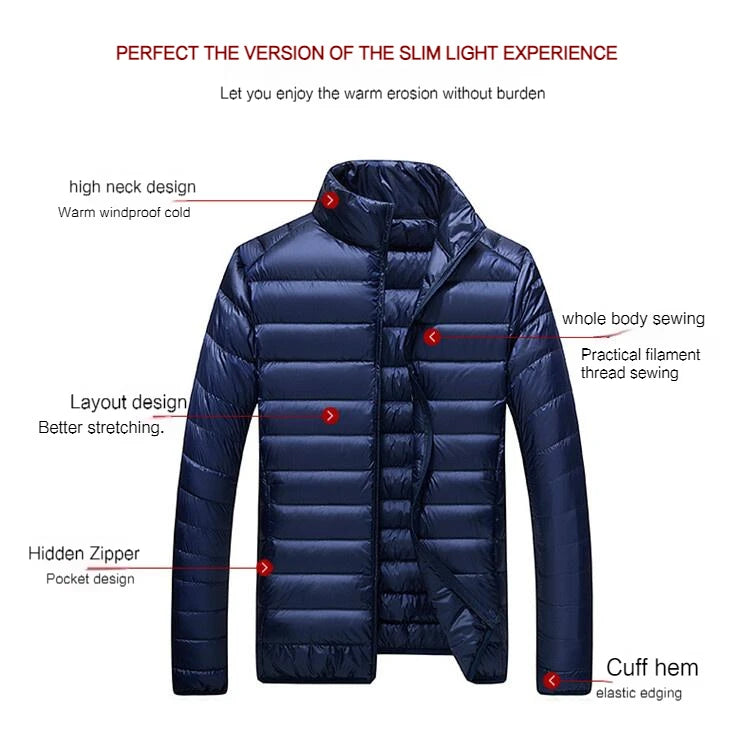 Men's Lightweight Puffer Down Jackets The Clothing Company Sydney