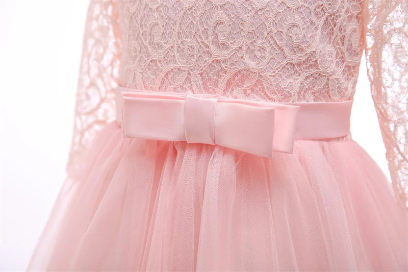 Girls Teenage Princess Dress Party Ball Gown Wedding Lace Kids Christmas Bridesmaid Costume Birthday Party Dress - The Clothing Company Sydney