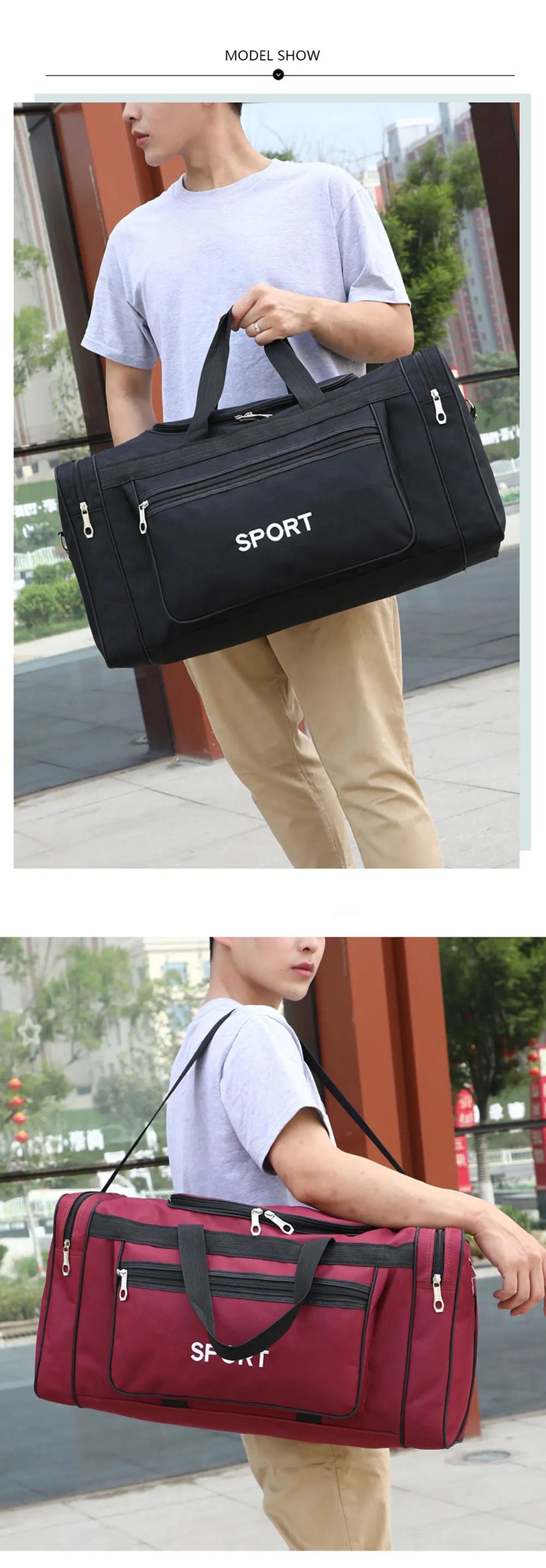 Large Capacity Sports Fitness Cricket Soccer Basketball Football Multifunction Travel Training Shoulder Duffle Bag - The Clothing Company Sydney