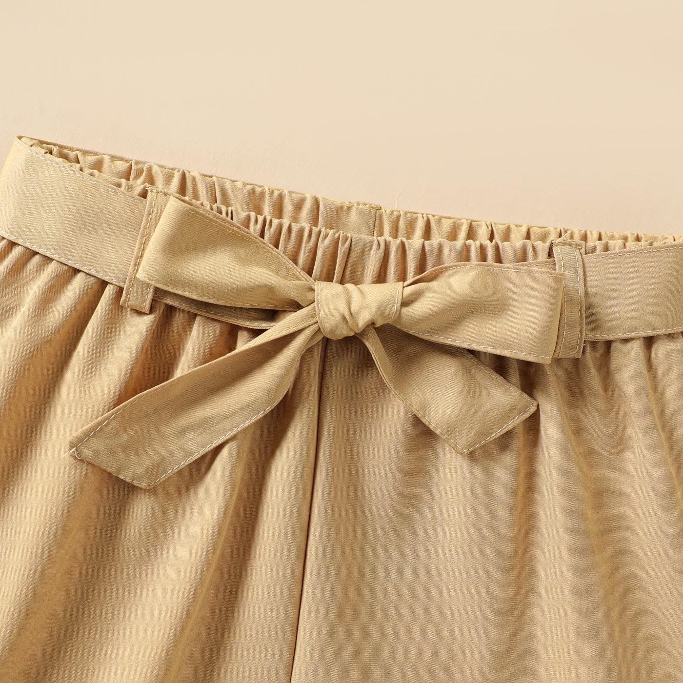 2 Piece Kids Girls' Button Ribbed Tank Top and Belted Shorts Set The Clothing Company Sydney