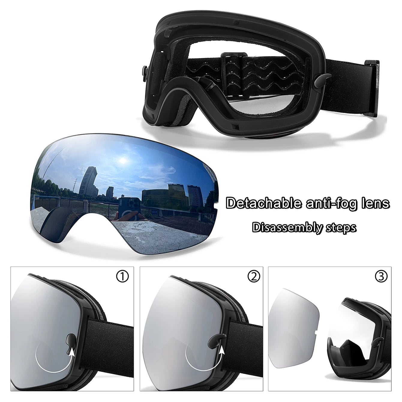 Unisex Ski Snow UV Goggles The Clothing Company Sydney