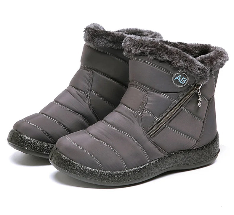 Women's Winter Ankle Boots Snow Low Heels Winter Footwear The Clothing Company Sydney