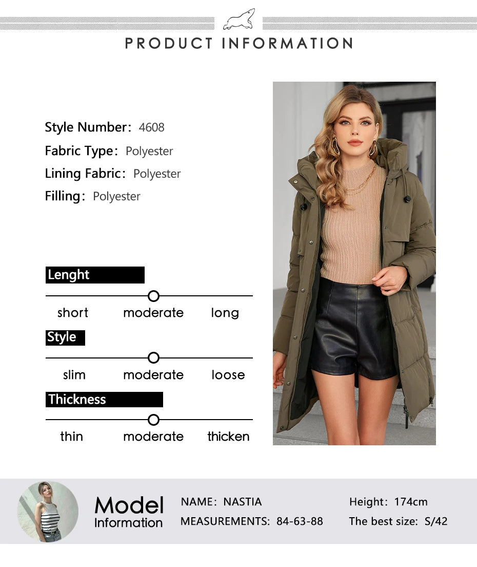 Women's Full Hooded Down Jacket The Clothing Company Sydney