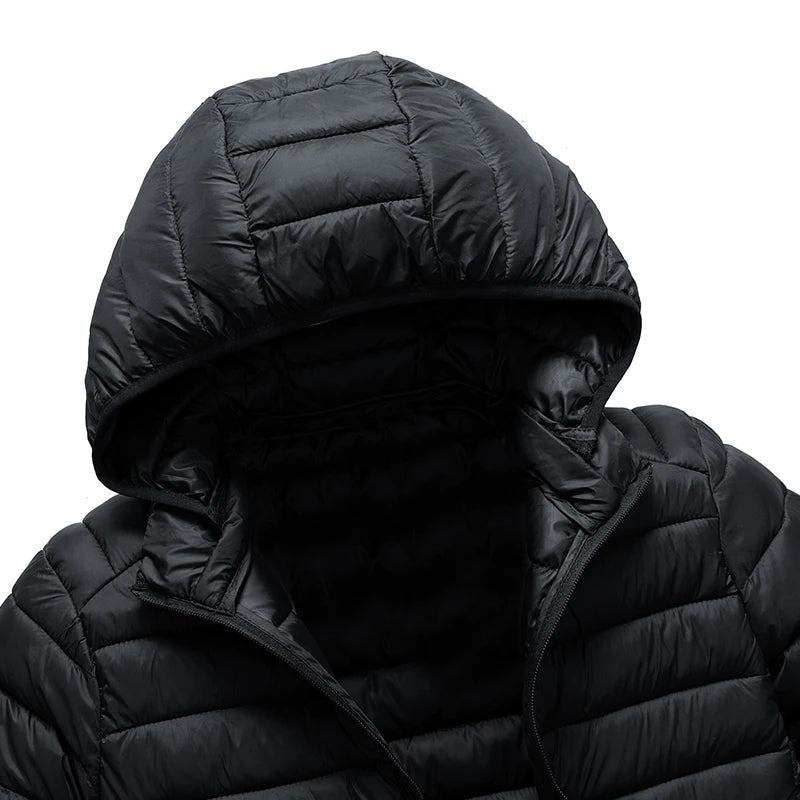 Mens Hooded Casual Puffer Down Jacket The Clothing Company Sydney