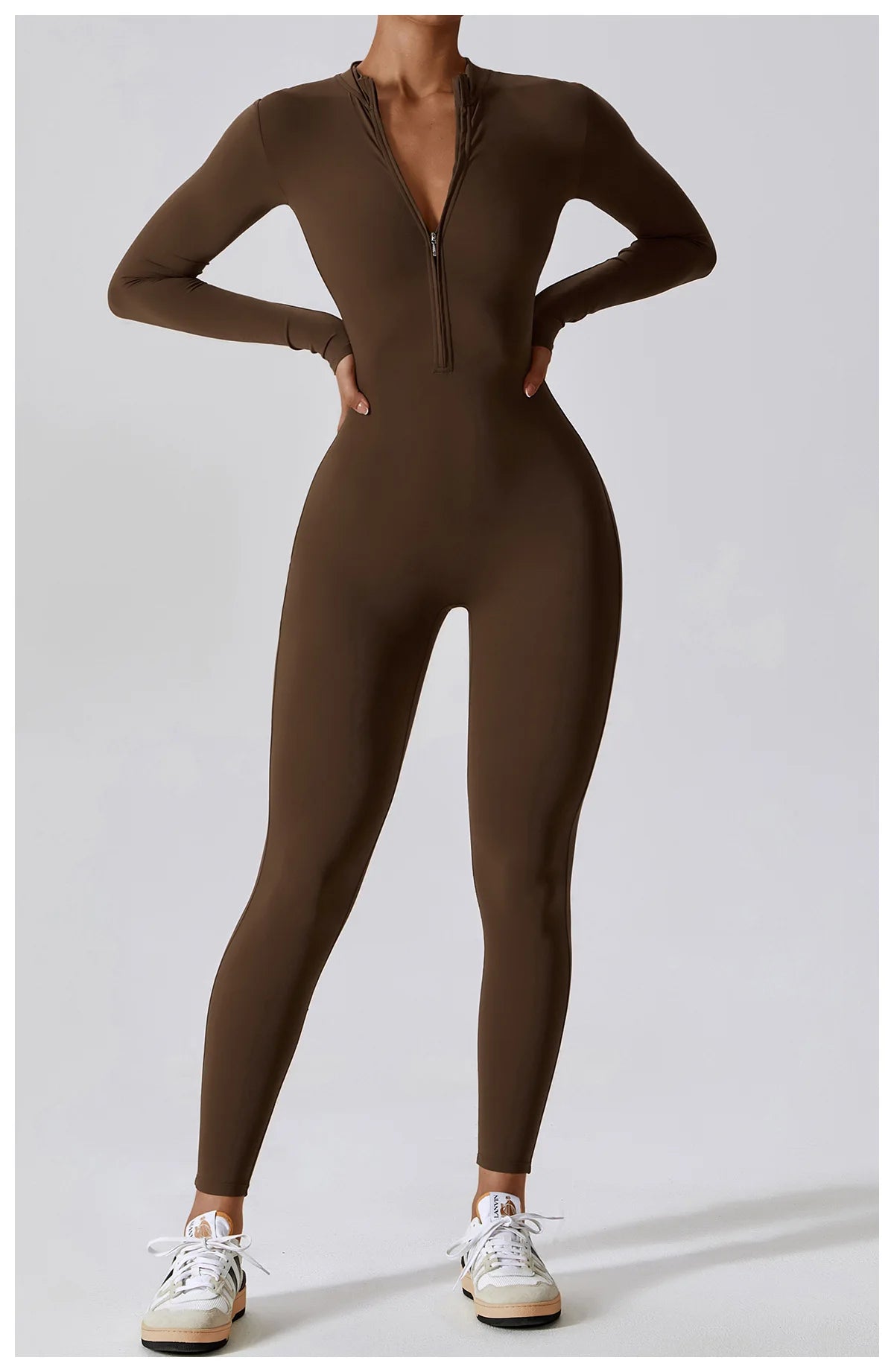 Women's One-piece Yoga Pants Short/Long-sleeved Warm ski Overalls Outerwear High Elastic Cycling Bodybuilding Bodysuit - The Clothing Company Sydney