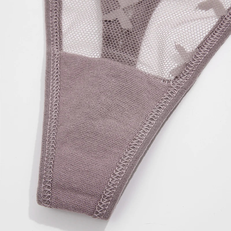 G String Thong Mesh Women Panties Low Waist Underpants T-back Underwear Thongs - The Clothing Company Sydney