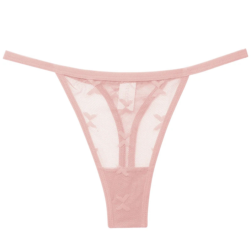 G String Thong Mesh Women Panties Low Waist Underpants T-back Underwear Thongs - The Clothing Company Sydney