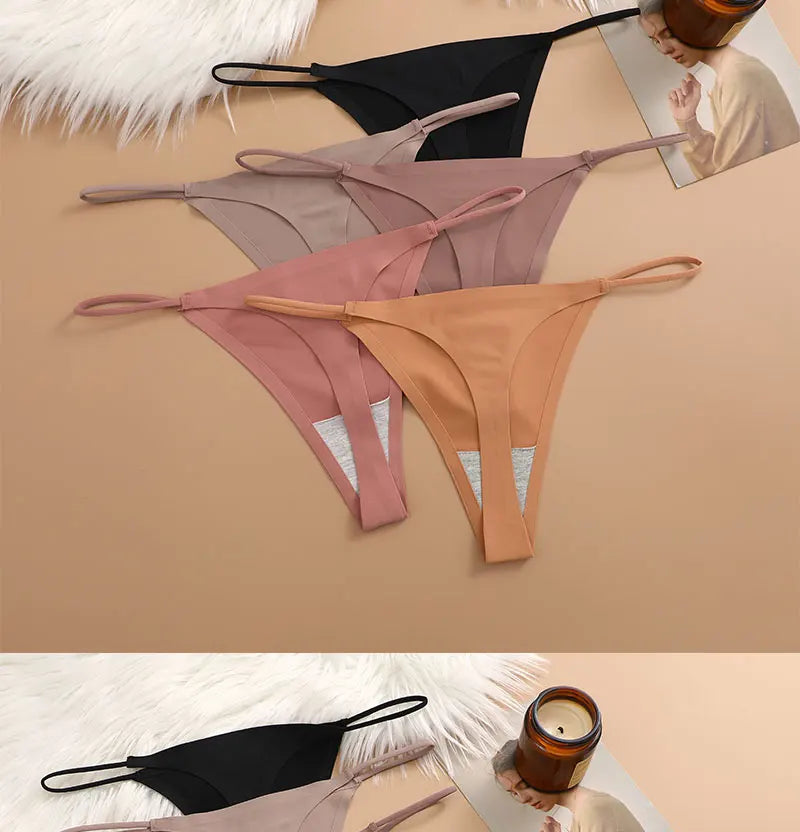 7 Pack Ladies T-back Underpants Stretch Thongs Women Underwear G-string Seamless Panties The Clothing Company Sydney