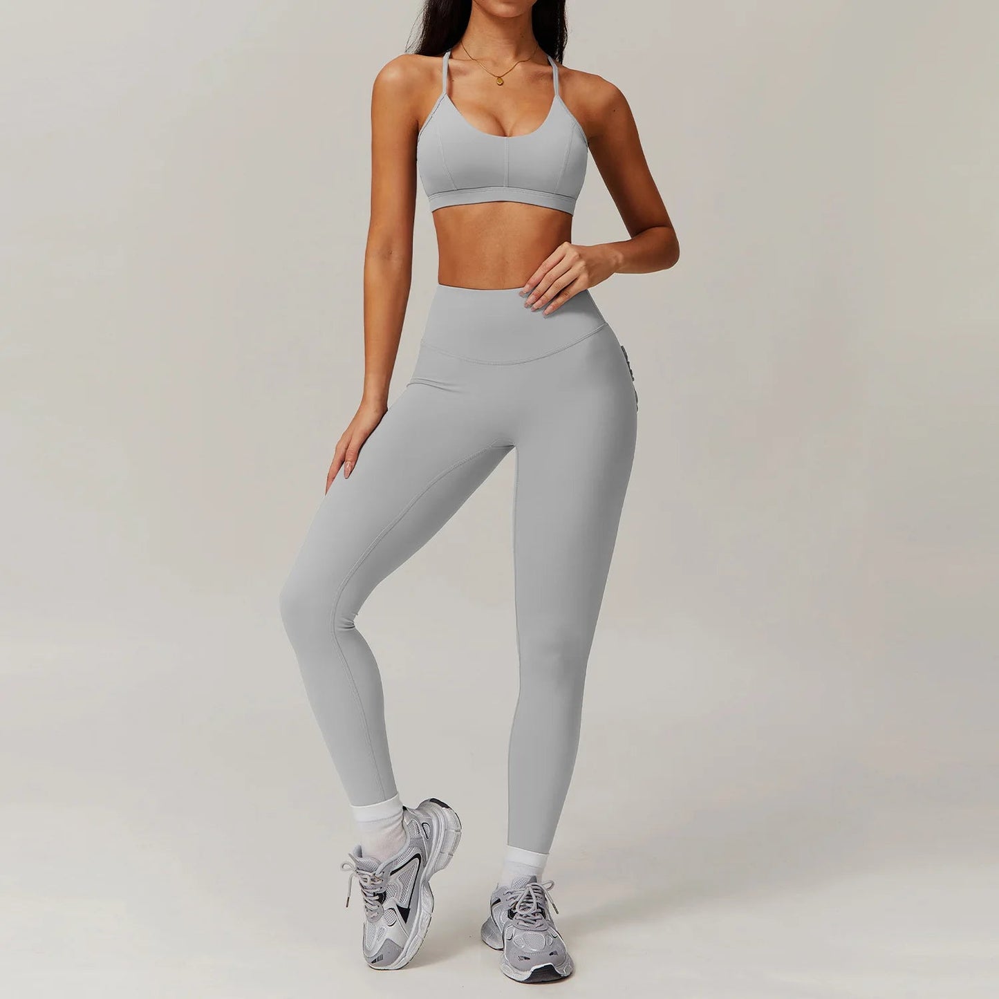 2 Piece Sportswear Yoga Set Gym Clothes Tracksuits Women's Fitness Set Athletic Wear Sports Bra Leggings Outfit The Clothing Company Sydney
