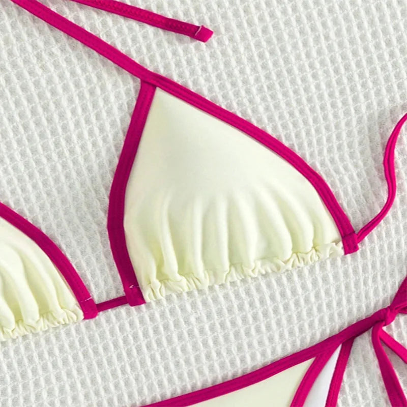 2 Piece String Micro Thong Swimsuit Women Halter Mini Swimwear Beachwear Bikini Set The Clothing Company Sydney