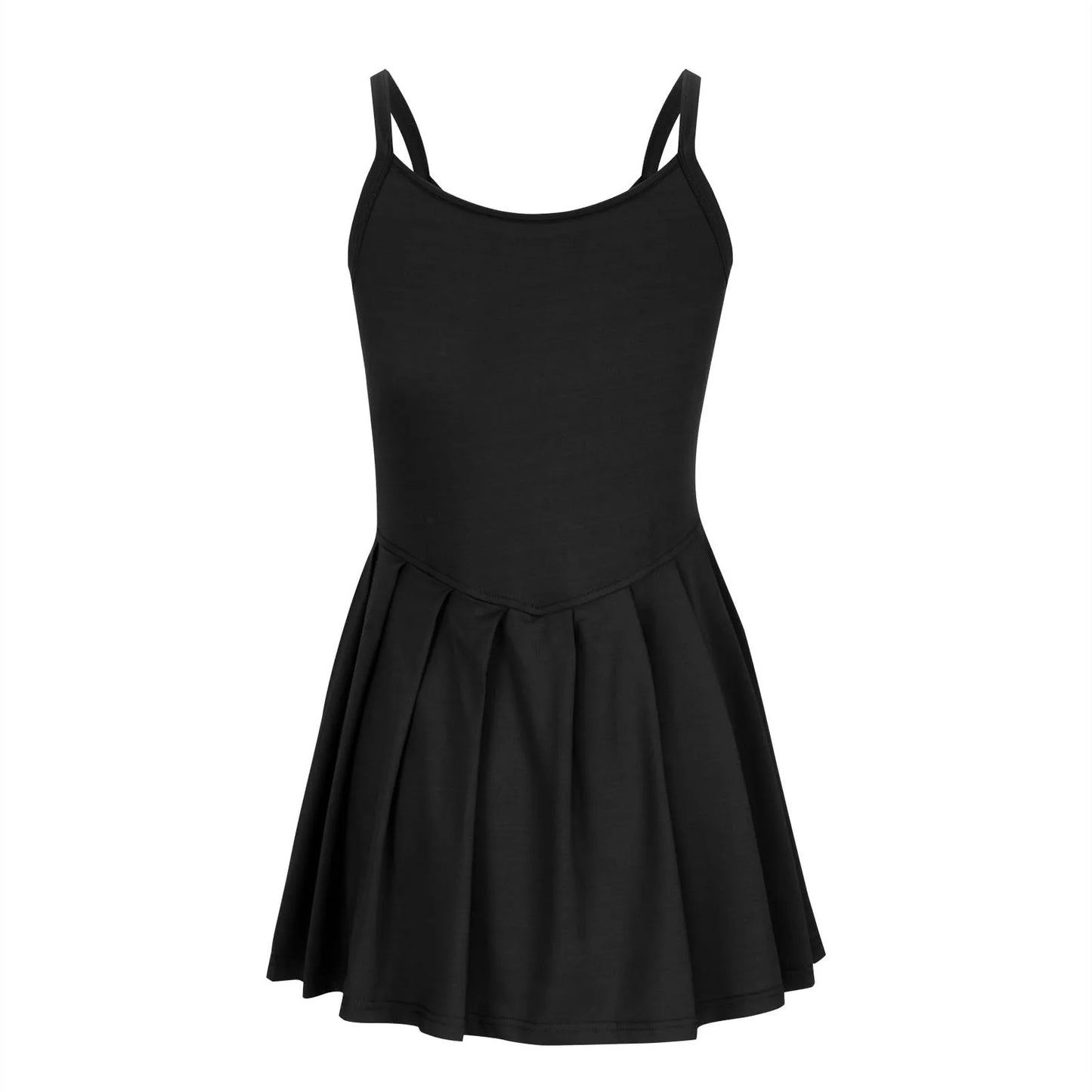 Women'S Fashionable Sleeveless Casual Sports Short Strap Dress Elegant Dress - The Clothing Company Sydney
