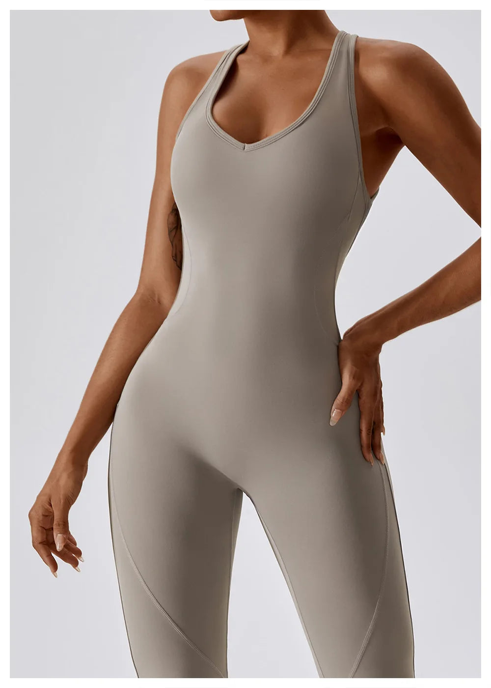 One Piece Yoga Jumpsuit Outfit Fitness Bodysuit Workout Clothes Sportwear Women's Buttock lifting Set Activewear The Clothing Company Sydney