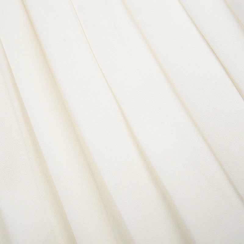 Fashion Chic Fold White Pleated Dress Mini Pins Up Birthday Party Sundress Strappy Corset Summer Dress - The Clothing Company Sydney