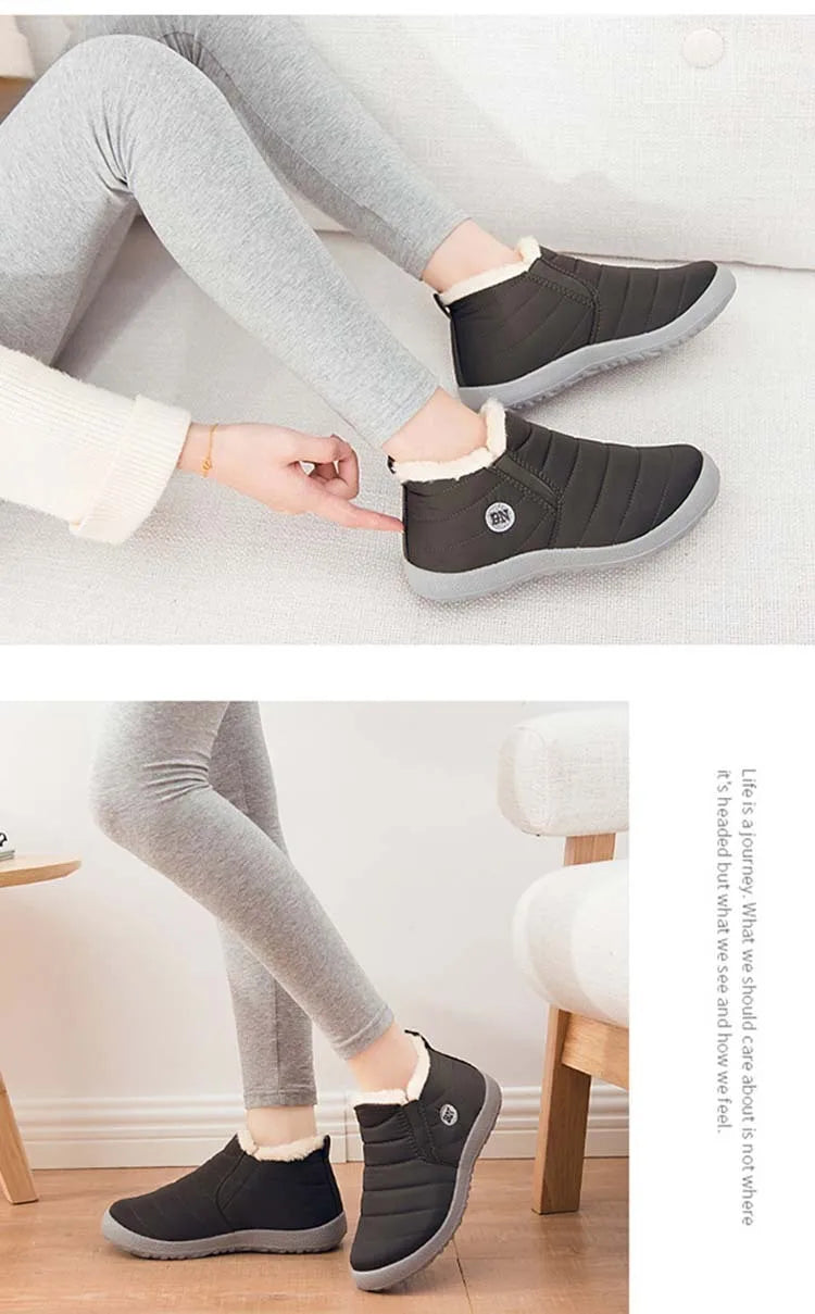 Men's Boots Snow Hiking Winter Boots For Men Outdoor Men Shoes Platform Work Shoes Footwear - The Clothing Company Sydney