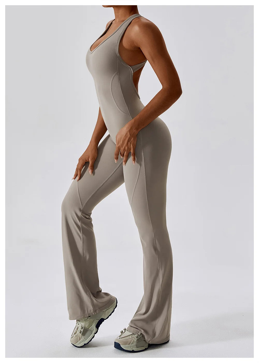 One Piece Yoga Jumpsuit Outfit Fitness Bodysuit Workout Clothes Sportwear Women's Buttock lifting Set Activewear The Clothing Company Sydney