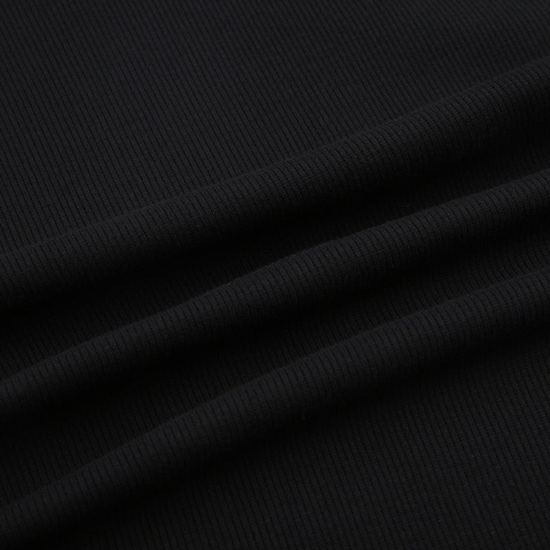 Casual Frill Long Sleeve Black Female Dress Slim Spring Autumn Mini Dresses Basic Fashion Elegant Outfit The Clothing Company Sydney