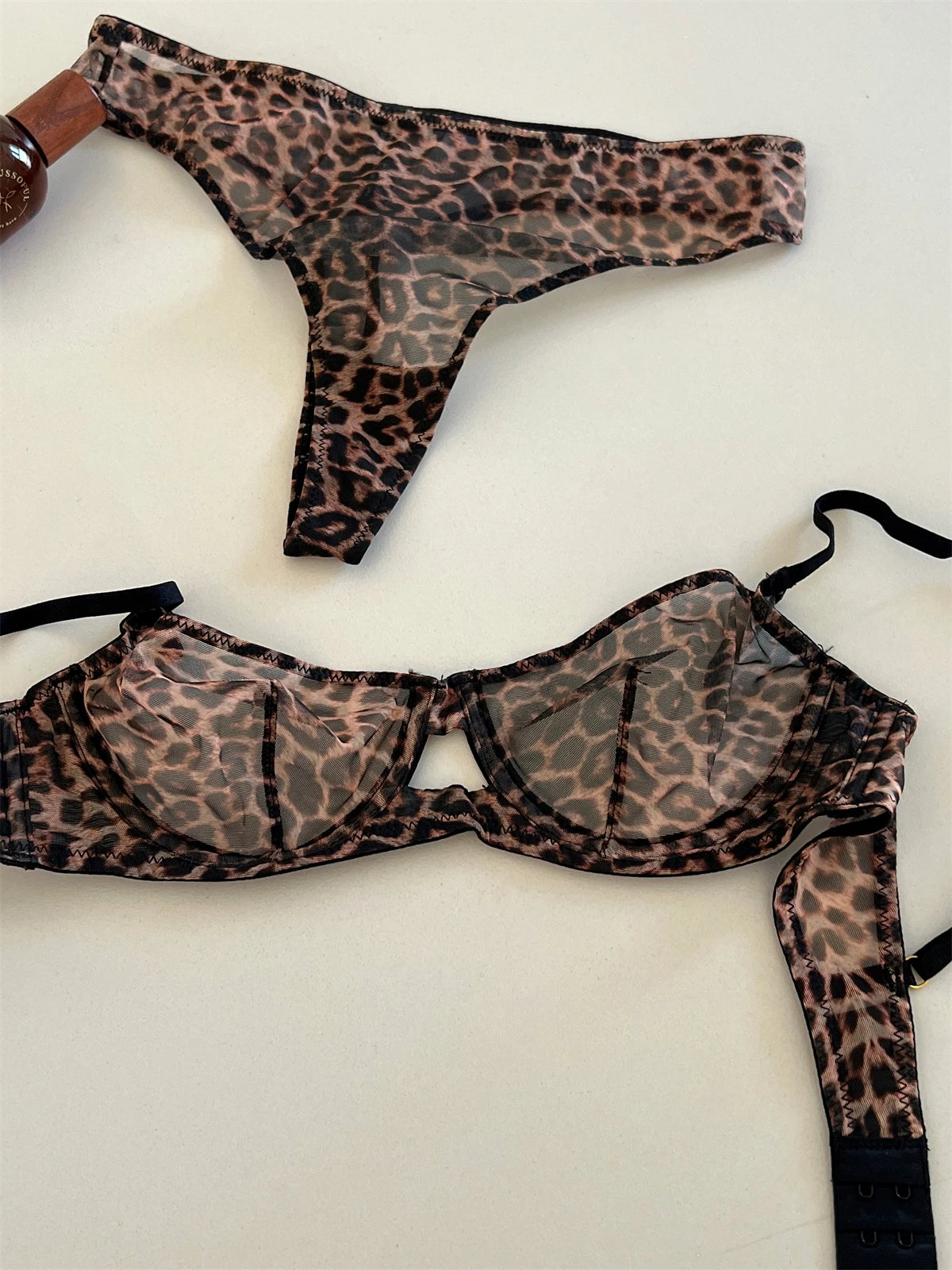 Seamless Bra Set See Through Lingerie Outfit Fine Lace Underwear Intimate 2 Piece Set - The Clothing Company Sydney