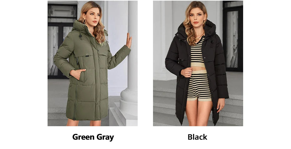 Women's Full Hooded Down Jacket The Clothing Company Sydney