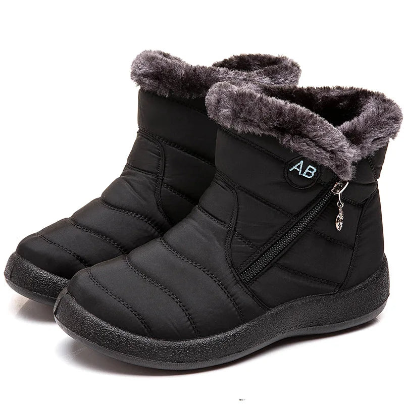 Women's Winter Ankle Boots Snow Low Heels Winter Footwear The Clothing Company Sydney