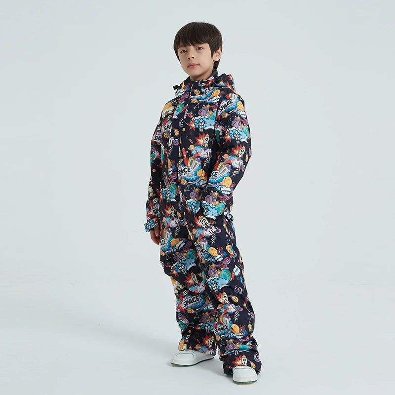 Children's Jumpsuit Ski Wear Snow Suit Snowboarding Clothing Windproof Waterproof Winter Outdoor Costumes For Boy's and Girl's The Clothing Company Sydney