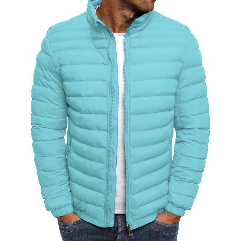 Men's Stand Collar Windbreaker Padded Down Jacket The Clothing Company Sydney