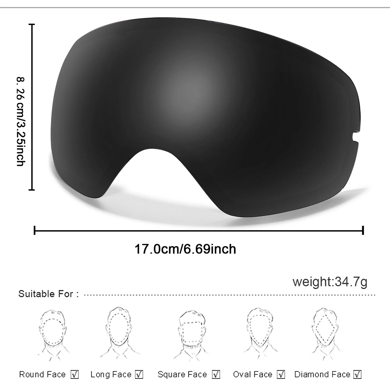 Sports Ski Anti-fog Snow Goggles The Clothing Company Sydney