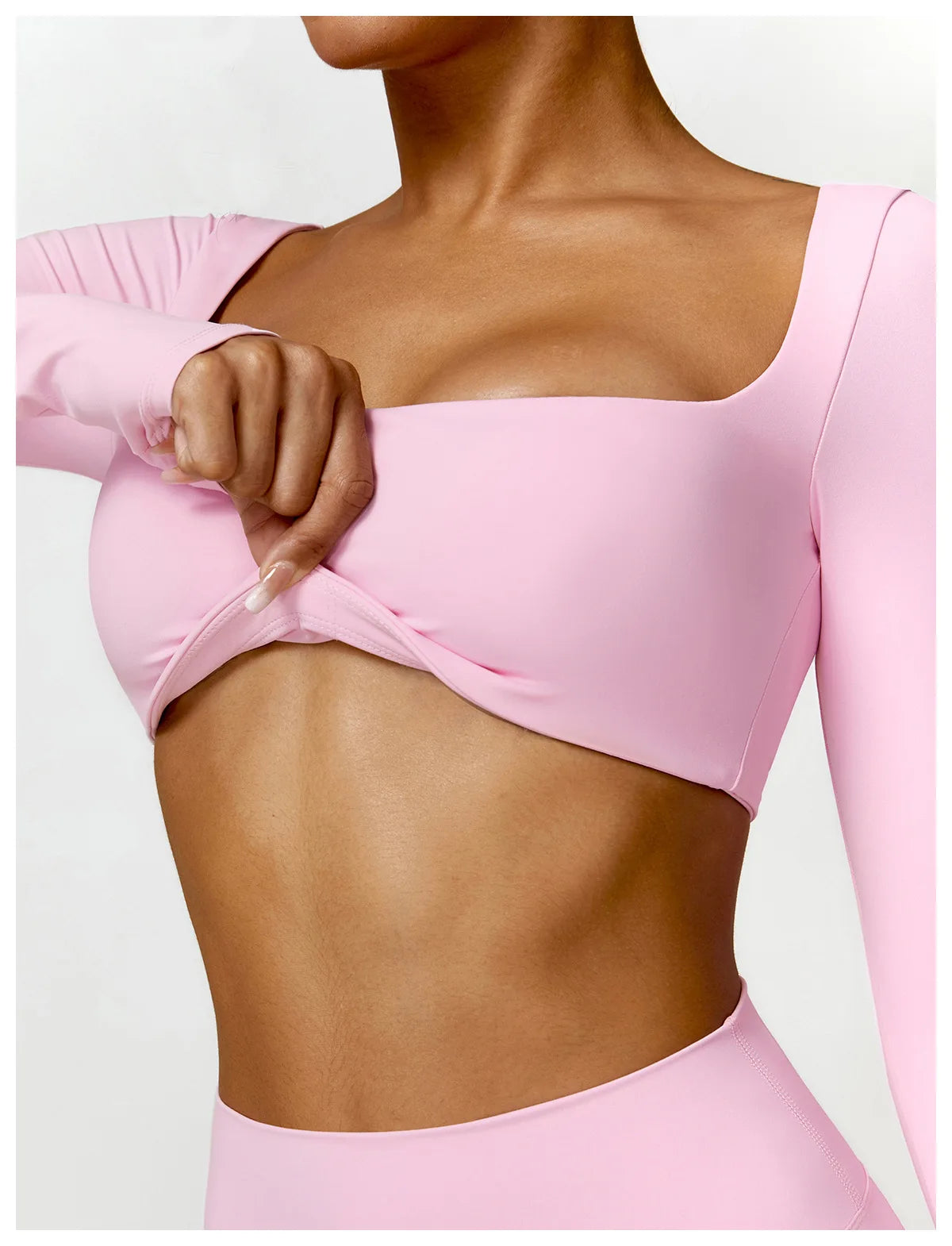 2 Piece Yoga Suit Sports Set Women Quick-Drying Gym Set Tracksuit Running Workout Long Sleeve Sports Shirt Clothing - The Clothing Company Sydney